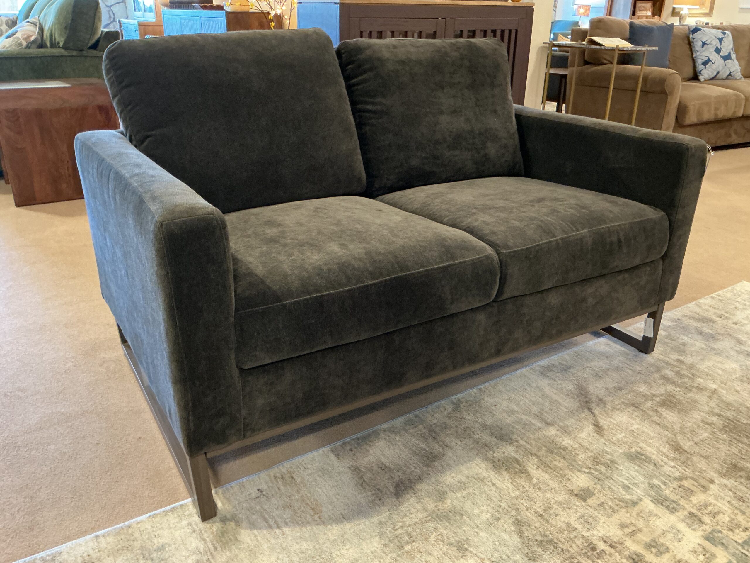 espresso loveseat