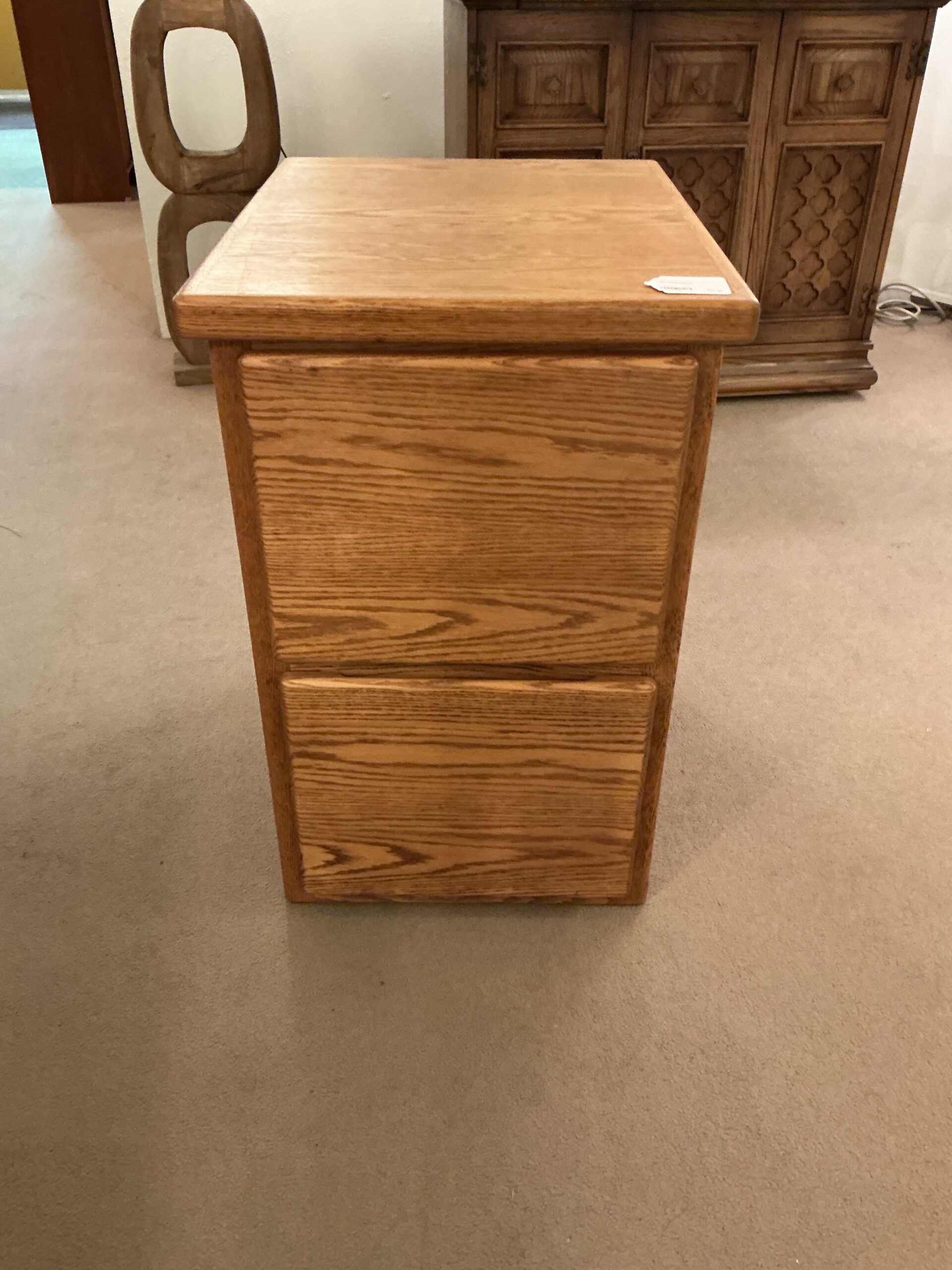 oak filing cabinet