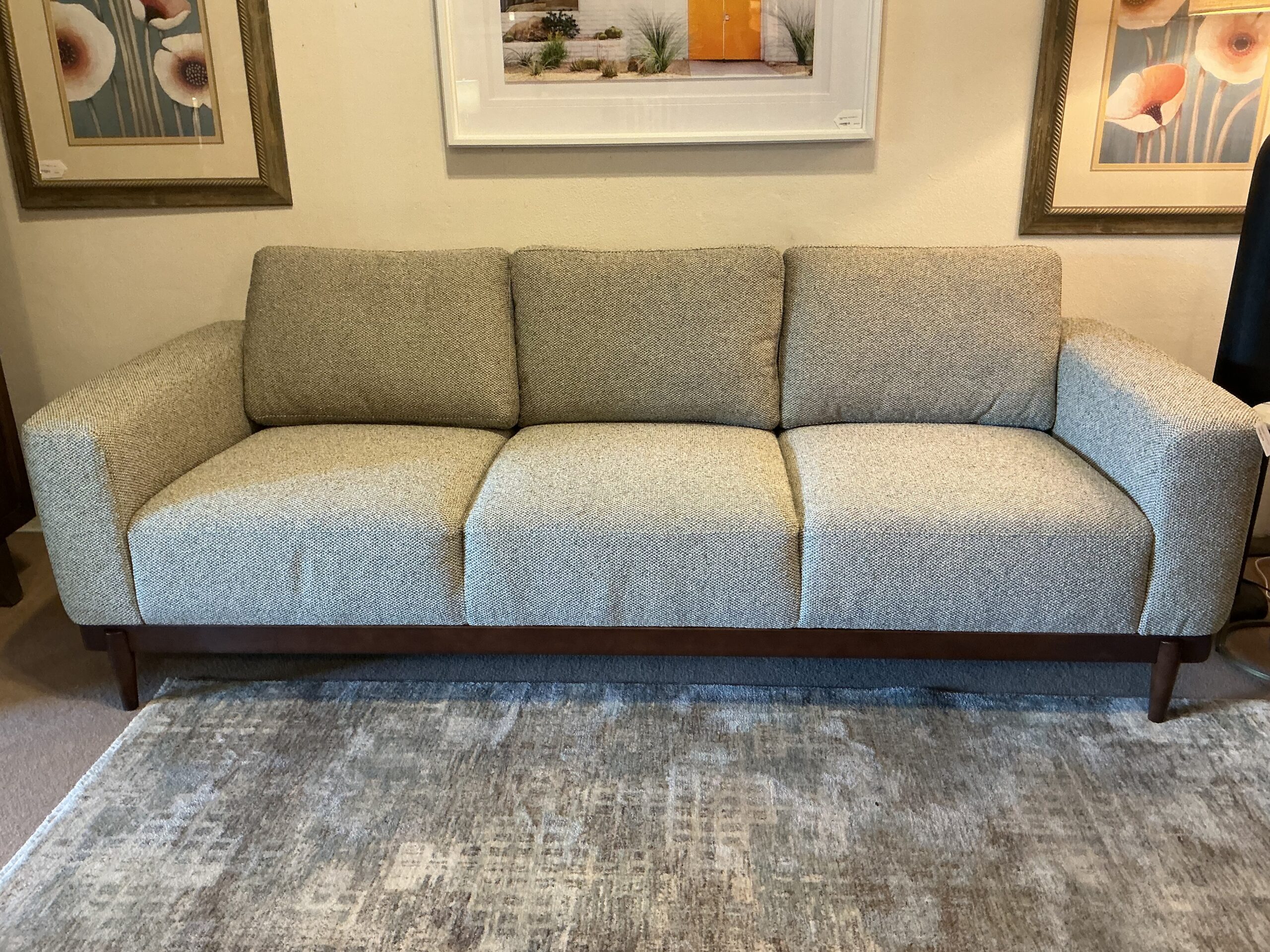 tasmin pebbled sand sofa